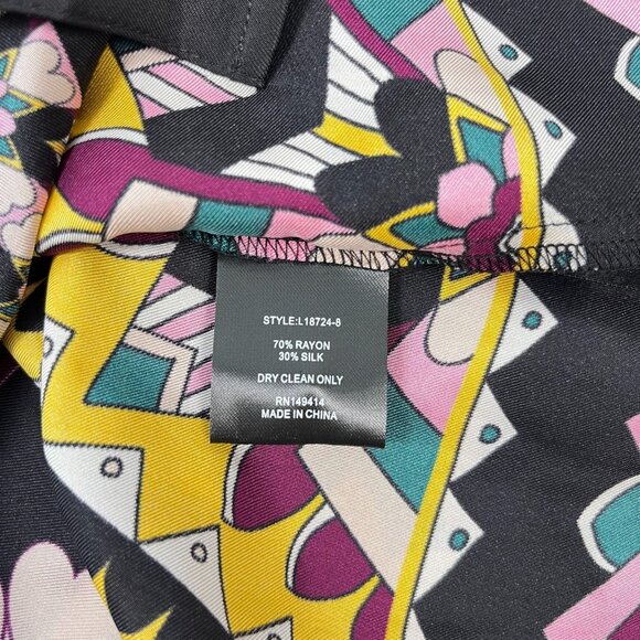 NWT Johnny Was Rosalynda Silk blend Floral Button-Up Blouse Shirt Multicolor XS - Picture 10 of 13